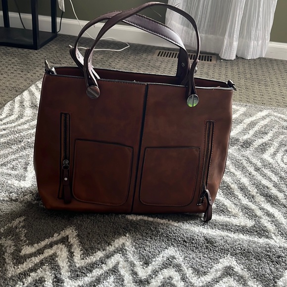 Cute Brown Small Tote/ Satchel - Picture 3 of 6
